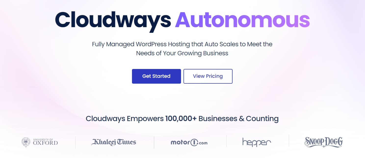 High Traffic WordPress Hosting with Cloudways autonomous